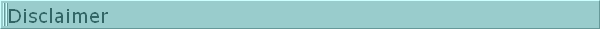 Disclaimer